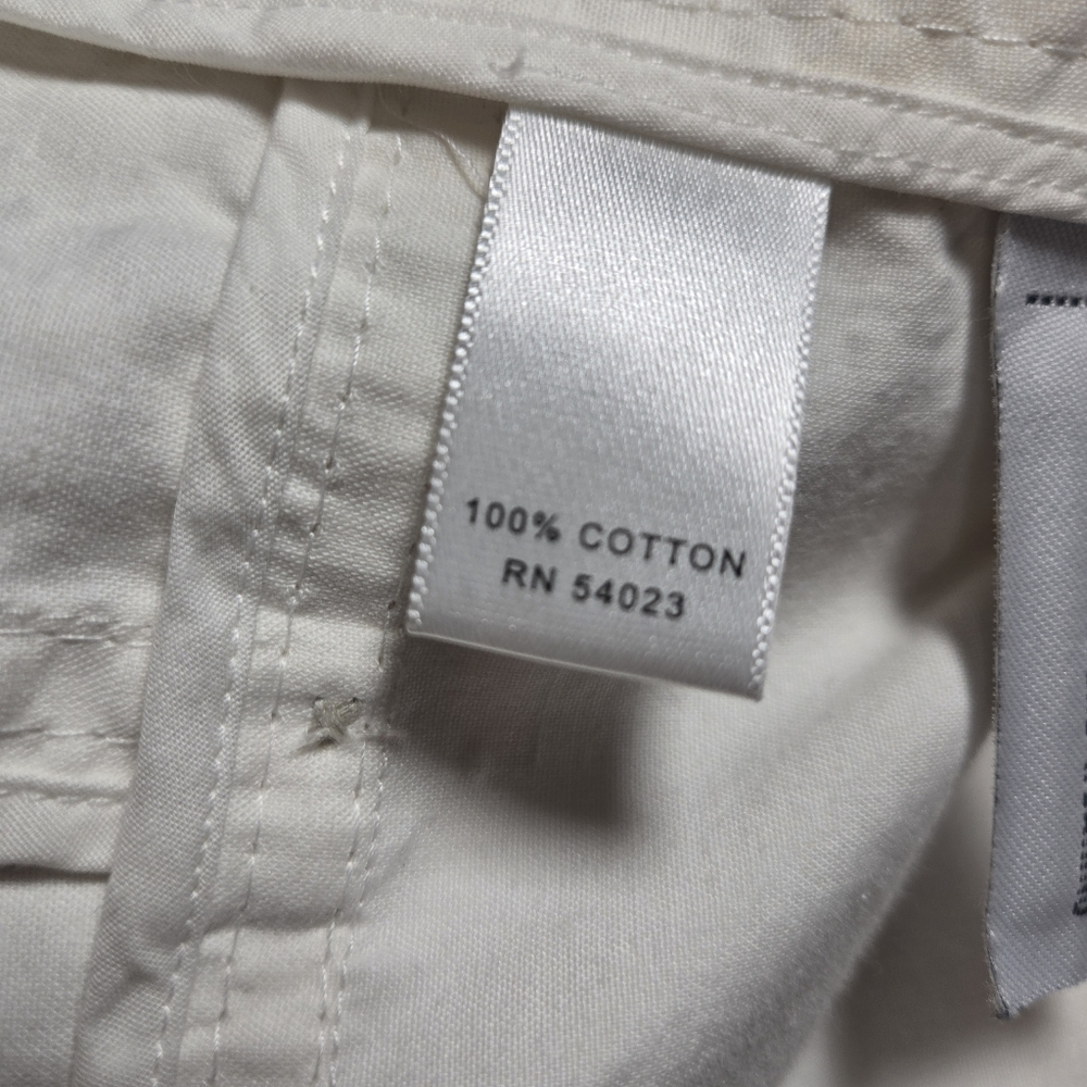 Vintage Banana Republic Trench Coat Button Womens XL White Spring Office Career - Picture 11 of 12